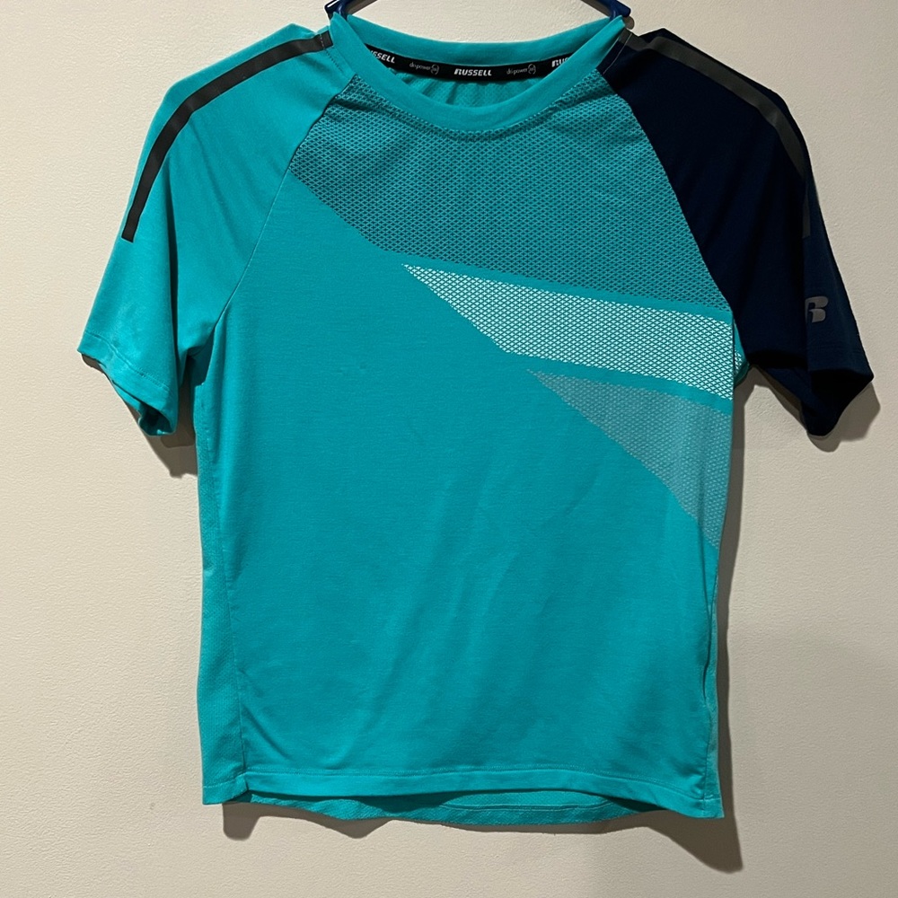 Boys Russell Athletic Reflective Short Sleeve Shirt - Large